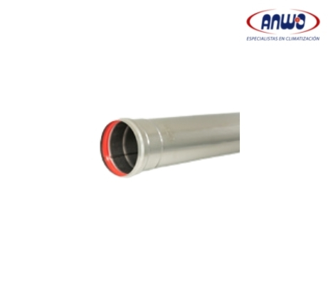 EXTENSIÓN 1MT. DUCTO 80mm INOX PREMIUM
